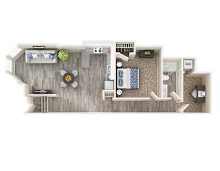 1 Bedroom w/Den at Queen Anne Belvedere, Baltimore