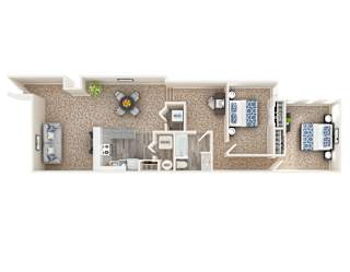 2 bed with Den at Queen Anne Belvedere, Baltimore, MD 21201