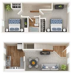 2 bed 1 bath at Queen Anne Belvedere, Baltimore, MD
