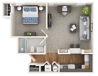 Madison Floor Plan at The Mount Royal, Baltimore