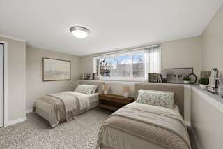 Cozy Bedroom at Beach South at the Lake, Robbinsdale, Minnesota
