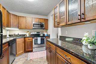Modern Kitchen at Cedars Lakeside Apartments, Minnesota, 55117