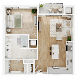 A4 Floor Plan at Lilia, Minnesota, 55118