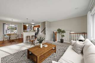 Cozy Living Room at Beach South at the Lake, Robbinsdale, MN