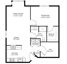 Heritage Place Apartments 55+ Community in Rogers, MN 1 Bedroom 1 Bathroom