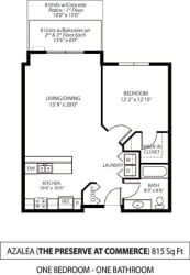 The Preserve at Commerce Apartments in Rogers, MN 1 Bedroom 1 Bath