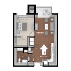 Brainerd Floor Plan at Expo, Minneapolis, MN 55414