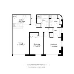 Rayon Floor Plan at The Cosmopolitan, Minnesota, 55101