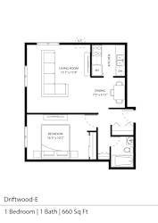 Driftwood-E Floor Plan at Silver Lake, New Brighton, MN