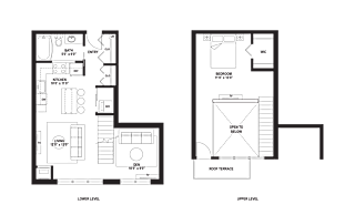 BL4 Floor Plan at The Ellory Apartments, Minnesota