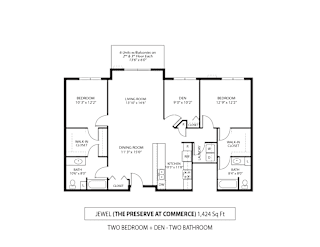 2 Bedroom 2 Bath Plus Den at The Preserve at Commerce, Minnesota