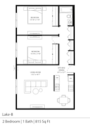 Lake-B Floor Plan at Silver Lake, New Brighton