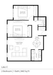 Lake-C Floor Plan at Silver Lake, New Brighton, MN