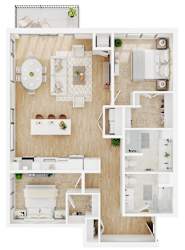 C4 Floor Plan at Lilia Apartments in Lilydale, MN 55118