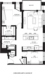 A-10 Floor Plan at Lilia, Lilydale