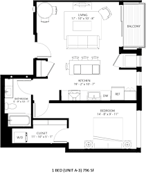 A-3 Floor Plan at Lilia, Minnesota