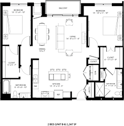 B-6 Floor Plan at Lilia, Lilydale, Minnesota