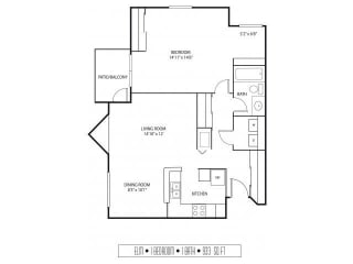 Regency Woods Apartments in Minnetonka, MN 1 Bedroom 1 Bath