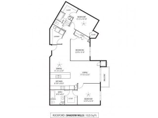 Shadow Hills Apartments in Plymouth, MN 3 Bedroom 2 Bath
