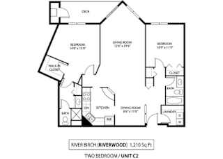 River Birch floor plan at The Riverwood, Lilydale, Minnesota