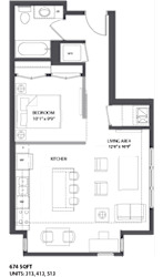 Floorplan C at The Palmer, Minneapolis, 55401