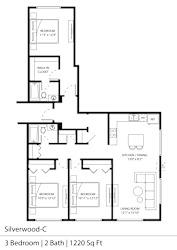 Silverwood-C Floor Plan at Silver Lake, New Brighton, MN, 55112