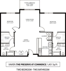 The Preserve at Commerce Apartments in Rogers, MN 2 Bedroom 2 Bath