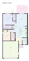 MONROE duplex floor plan at Concord Crossing, Lafayette, IN 47909