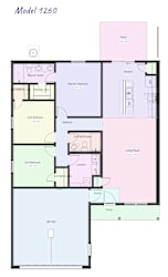 BIG PINE duplex floor plan at Concord Crossing, Lafayette, IN 47909