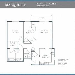 the floor plan of the apartment is included in the brochure