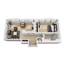 B9 Floor Plan at 1600 Callowhill, Philadelphia