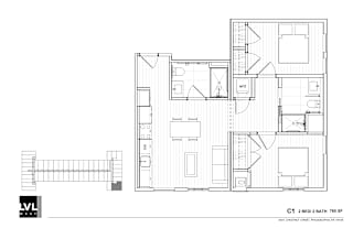 a floor plan of a house with windows and a balcony