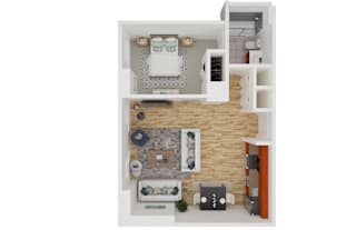 1 bed 1 bath at The Commonwealth, Philadelphia, PA, 19107