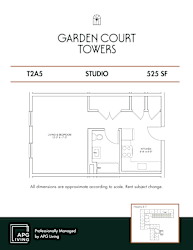 the floor plan of garden court towers