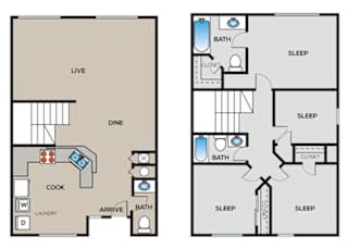Floor Plan 4A Townhome