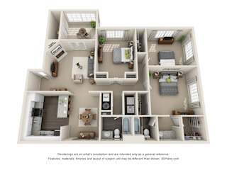 Floor Plan 3 Bedroom Flat