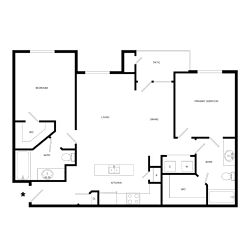 Elmcrest Floorplan at Stone Creek at Old Farm Apartments, Houston