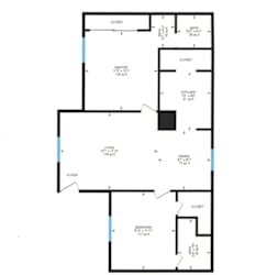 2 Bed 2 Bathroom Floor Plan at Creekside Canopy, Charlotte, NC 28212