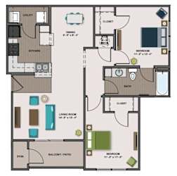1 bed 1 bath B at Aventura at Hawk Ridge, Lake St Louis, MO 63367