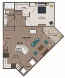 A4 - Bonhomme 847 sf at Aventura at Wild Horse Creek, Chesterfield, MO, 63017