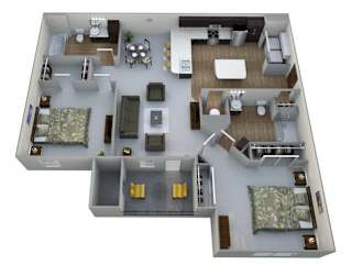 2 bed 2 bath A at Aventura at Wentzville I & II Apartments, Missouri