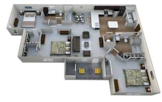 3 bed 2 bath at Aventura at Wentzville I & II Apartments, Wentzville, MO, 63385