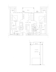 2 Bed/2 Bath Floor Plan