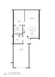 1 Bed/1 Bath, Attached Garage 1ba, Floor Plan