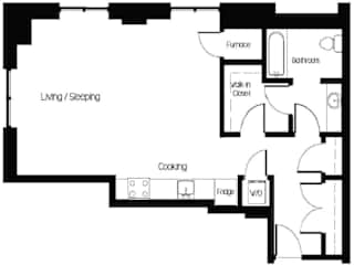 Large Studio Floorplan