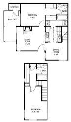 C1: 2 Bedroom - 2 Bathroom | 978 sq. ft.