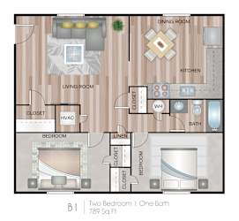 2 bed 1 bath at Sunset Heights, San Antonio, 78209