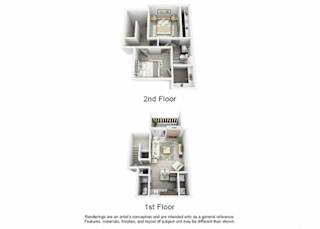 B3 TOWNHOME | 1,001 SQ FT | 2 BED / 1.5 BATH at Maxwell Townhomes, Texas