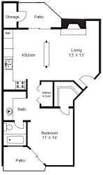 A1 Floor Plan at Summerstone Apartments, Texas