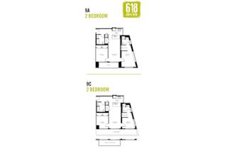 Two Bedroom 2 Bath 1143 sq. ft.